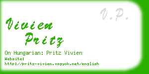vivien pritz business card